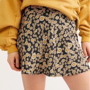 Free People Daisy Satin Skirt